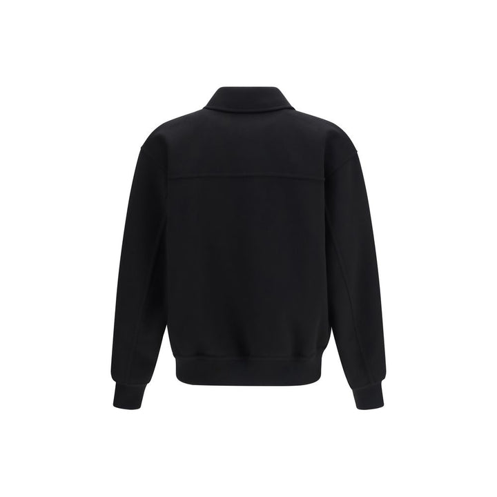 Ferragamo Black Wool Oves Aries Biker Jacket