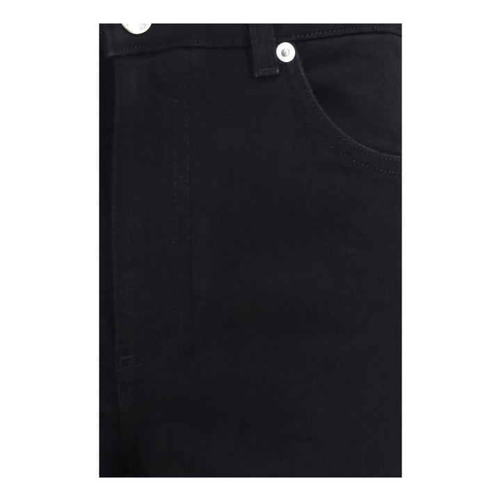 Dolce &amp; Gabbana Black Cotton Straight-Leg Jeans