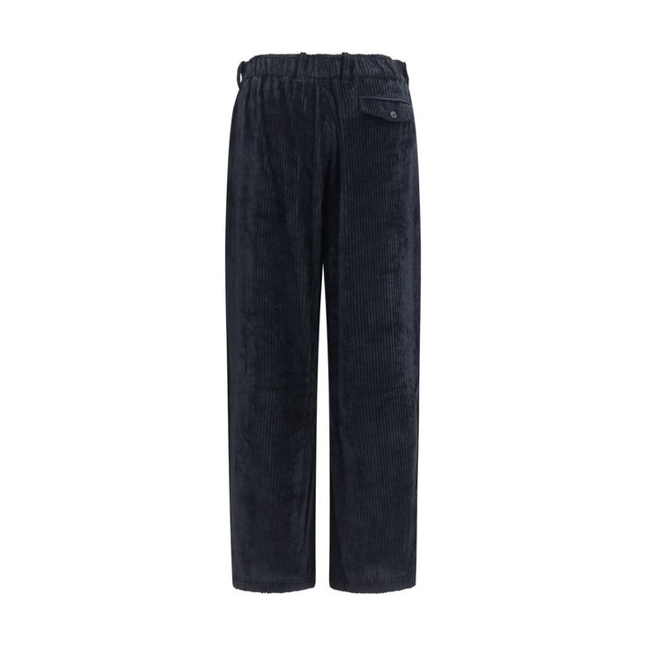 Giorgio Armani Black Viscose Casual Pants
