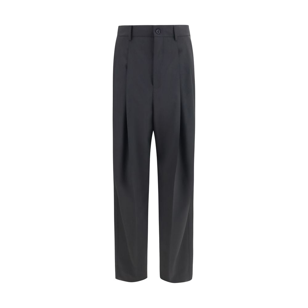 Dolce &amp; Gabbana Black Wool Oves Aries Dress Pants