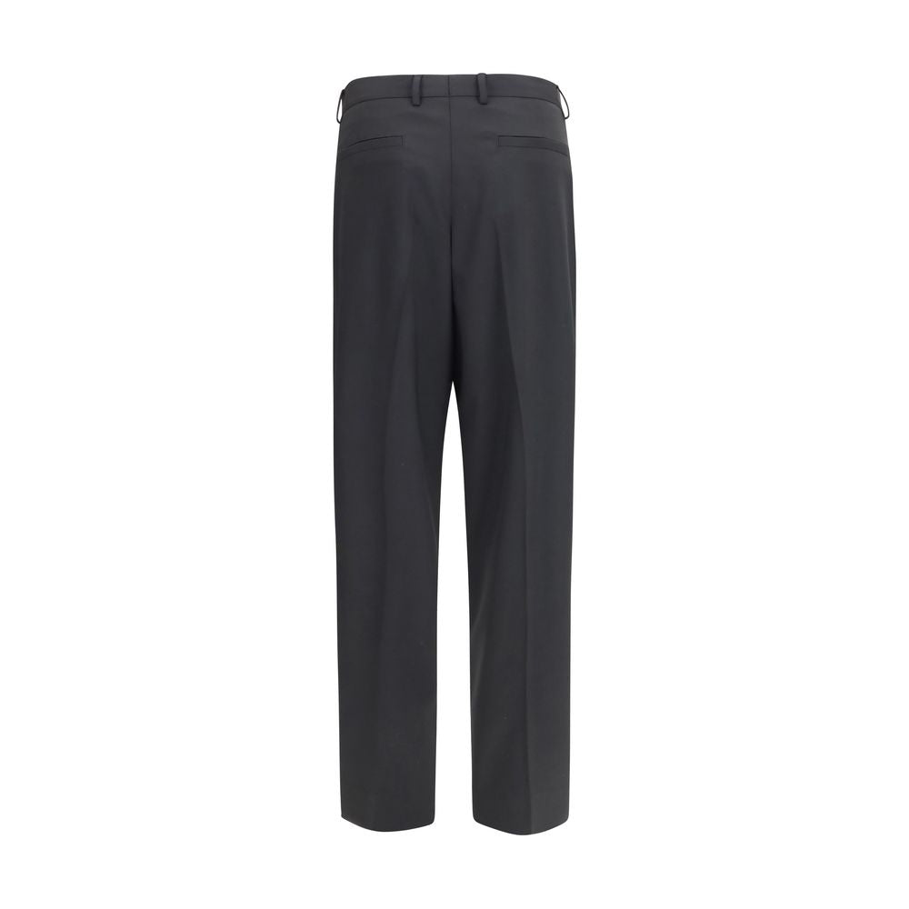 Dolce &amp; Gabbana Black Wool Oves Aries Dress Pants