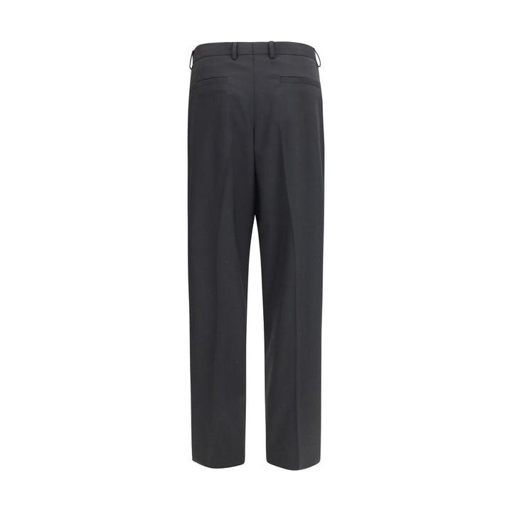 Dolce &amp; Gabbana Black Wool Oves Aries Dress Pants