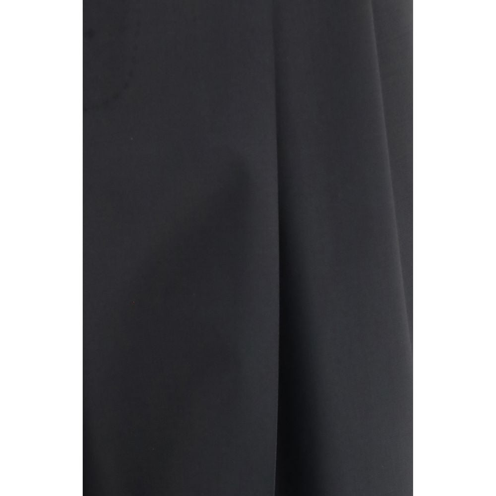 Dolce &amp; Gabbana Black Wool Oves Aries Dress Pants