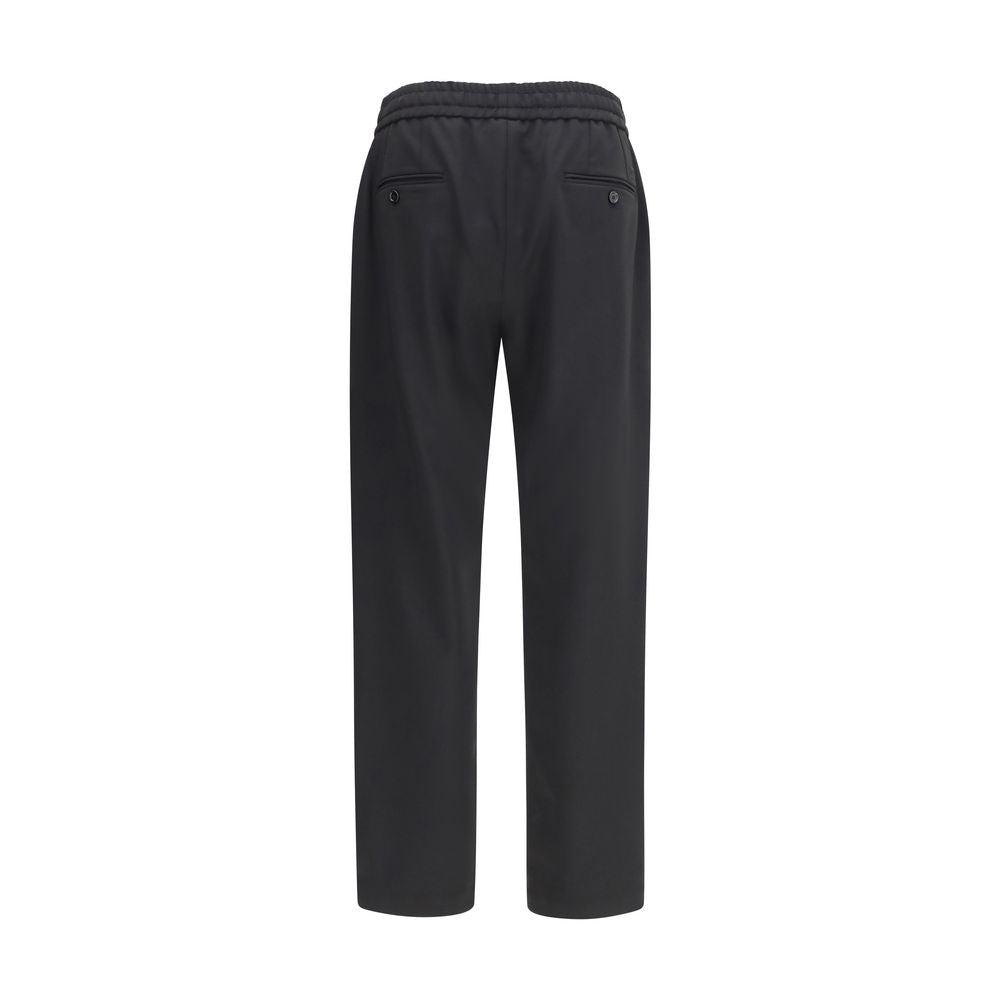 Dolce &amp; Gabbana Black Wool Oves Aries Joggers (Workout Pants)