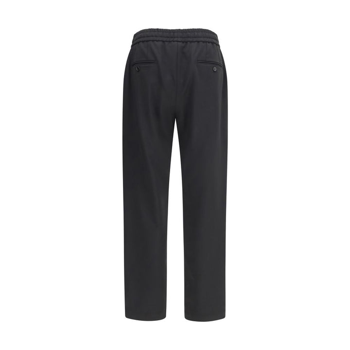 Dolce &amp; Gabbana Black Wool Oves Aries Joggers (Workout Pants)