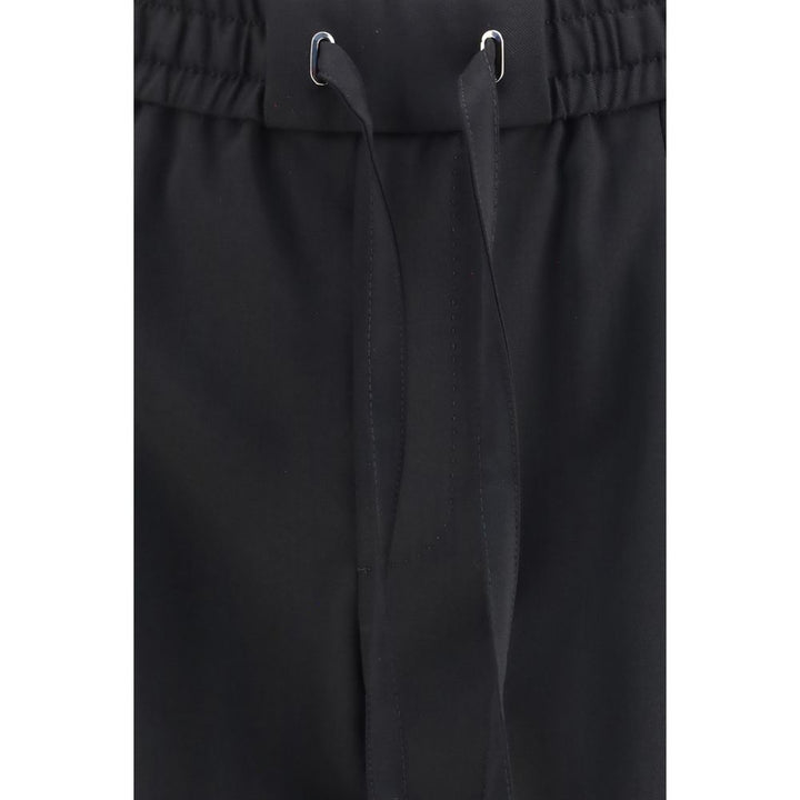 Dolce &amp; Gabbana Black Wool Oves Aries Joggers (Workout Pants)