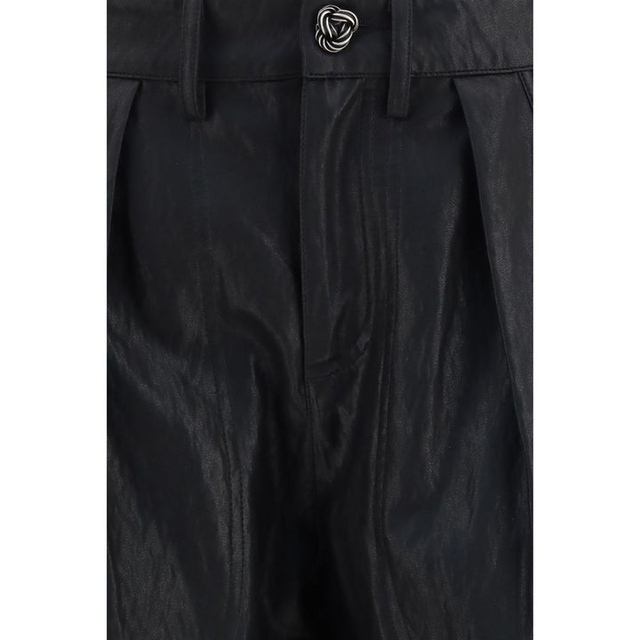 Kristina Ti Black Polyester Casual Pants