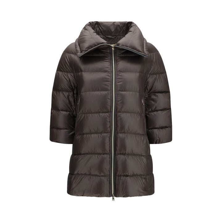 Herno Gray Polyester Full-Length Jacket