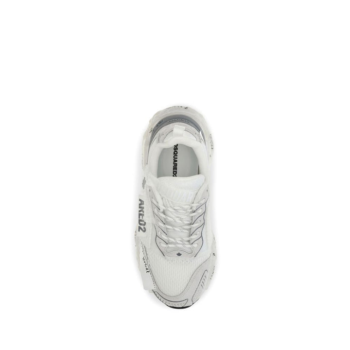Dsquared² White Polyester Athletic Sneakers