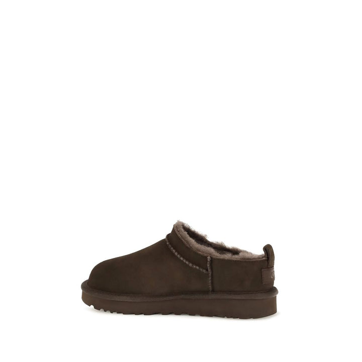 UGG Brown Suede Leather Mules