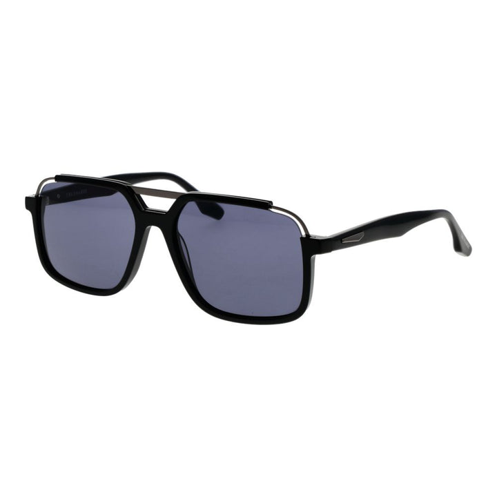 Trussardi Black Acetate &amp; Stainless Steel Sunglasses