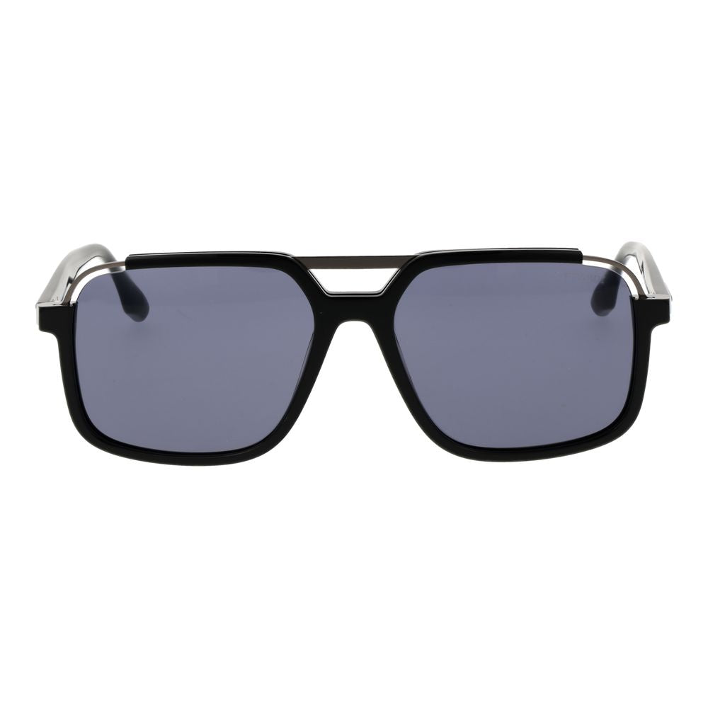 Trussardi Black Acetate &amp; Stainless Steel Sunglasses