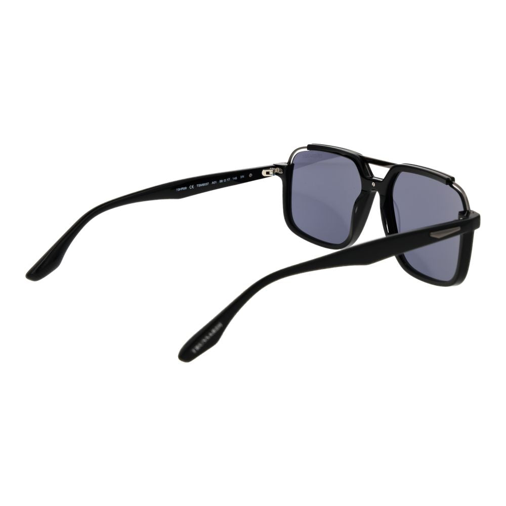 Trussardi Black Acetate &amp; Stainless Steel Sunglasses