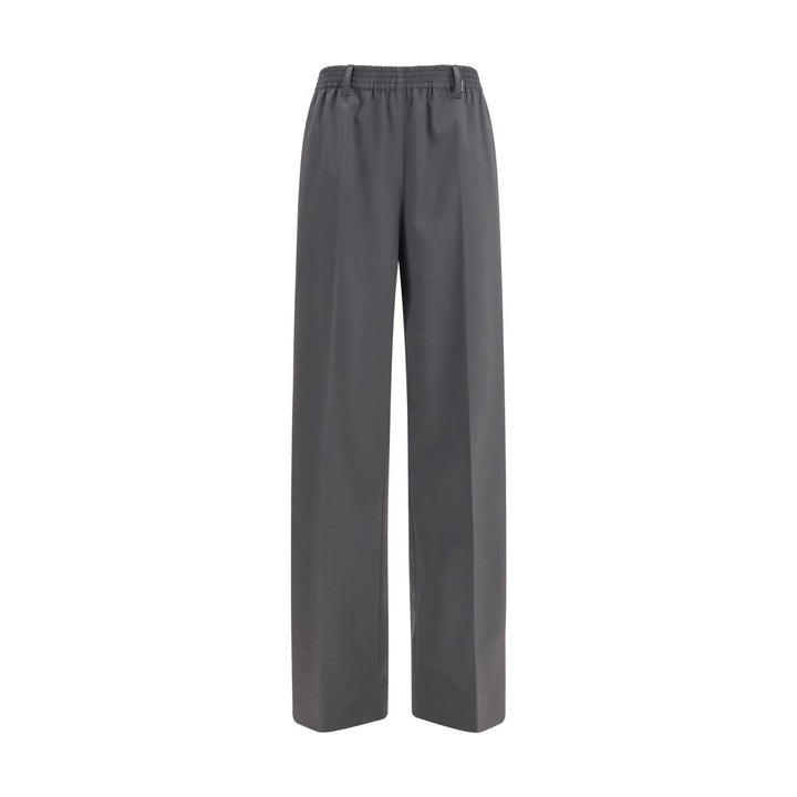 Miu Miu Gray Wool Oves Aries Casual Pants