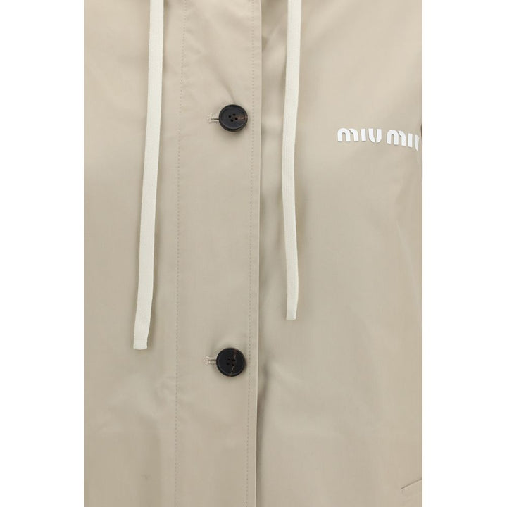 Miu Miu Beige Cotton Coat