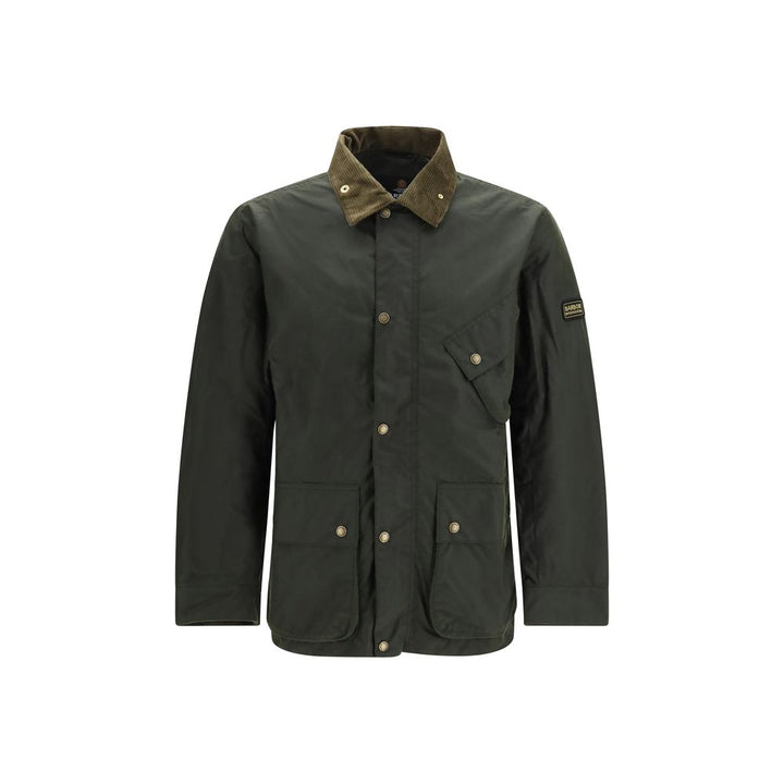 Barbour International Bicolor Cotton Full-Length Jacket