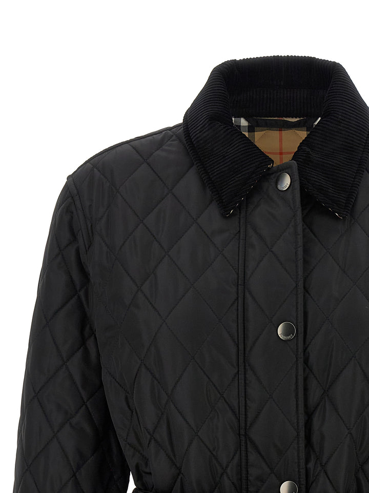 Burberry Black Polyamide Full-Length Jacket