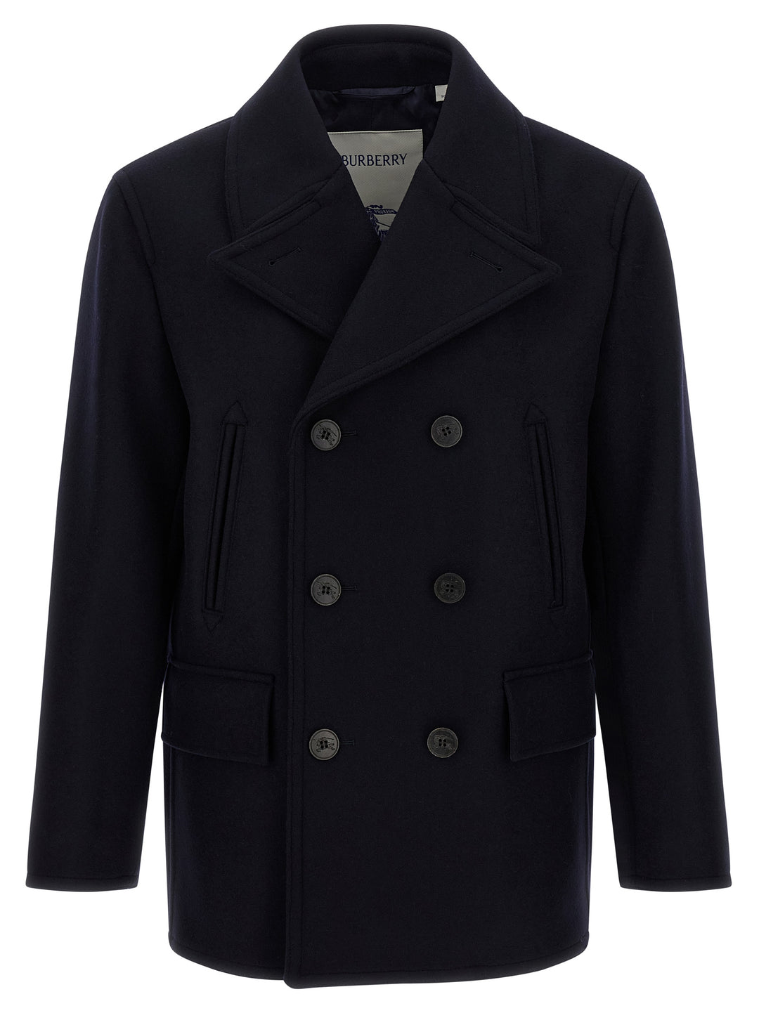 Burberry Blue Wool Coat