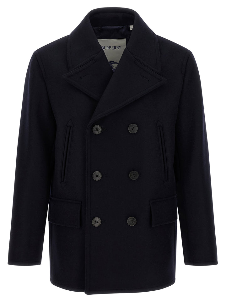 Burberry Blue Wool Coat