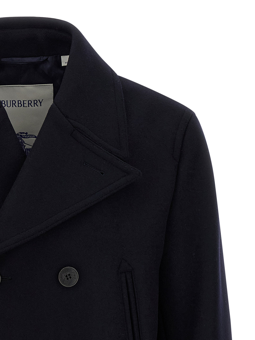 Burberry Blue Wool Coat