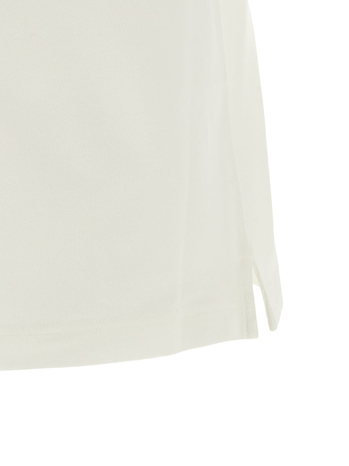 Burberry White Cotton Polo Shirt