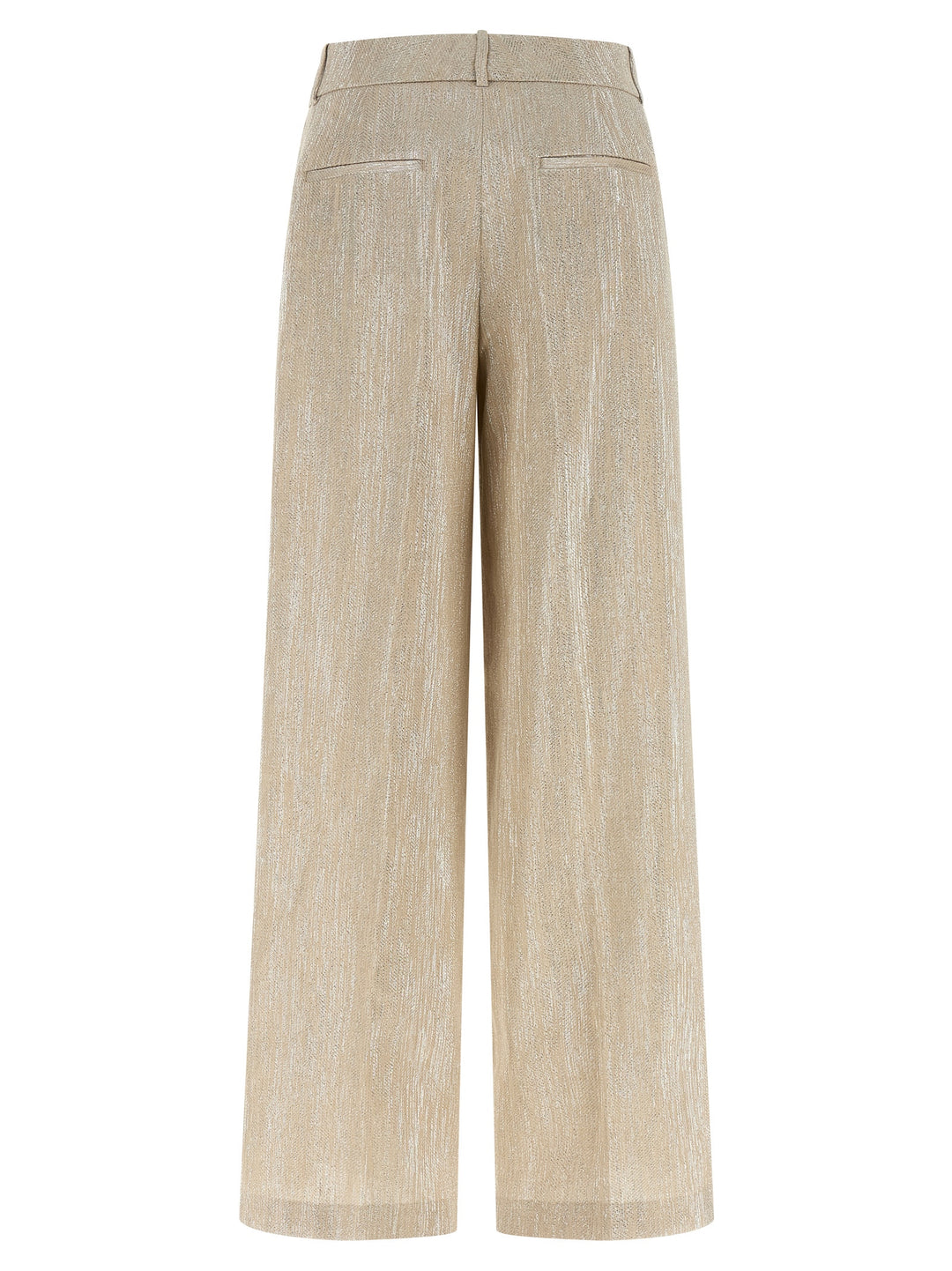 Peserico Beige Viscose Casual Pants