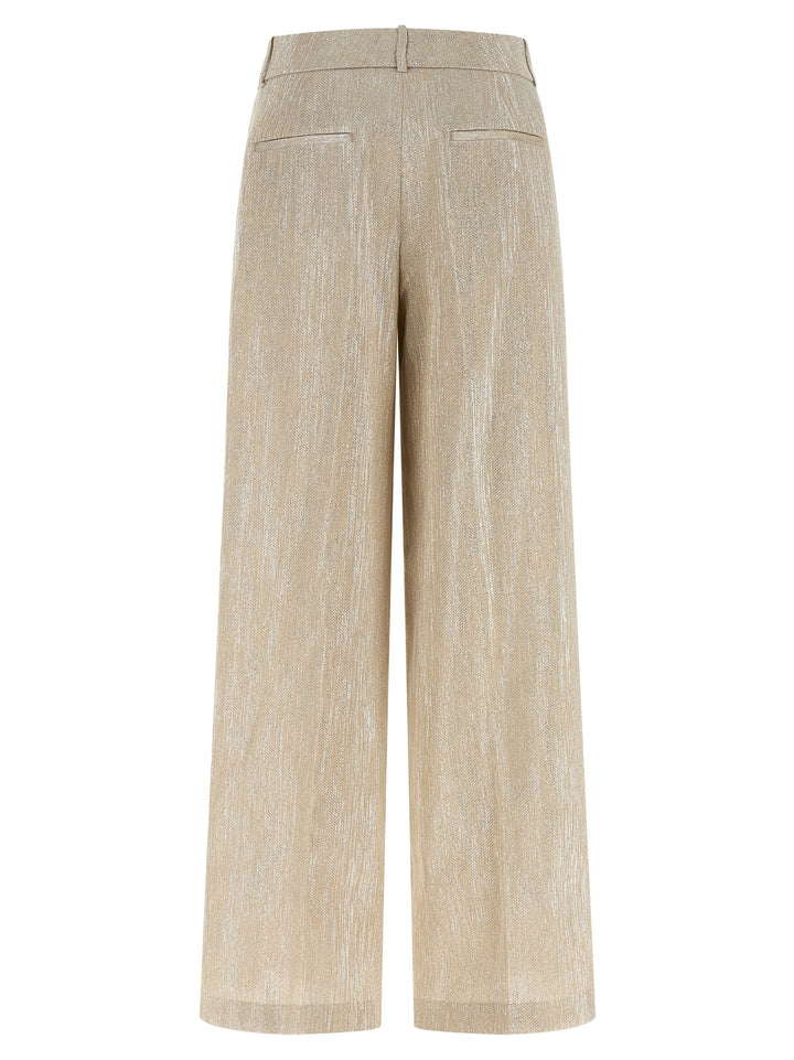 Peserico Beige Viscose Casual Pants