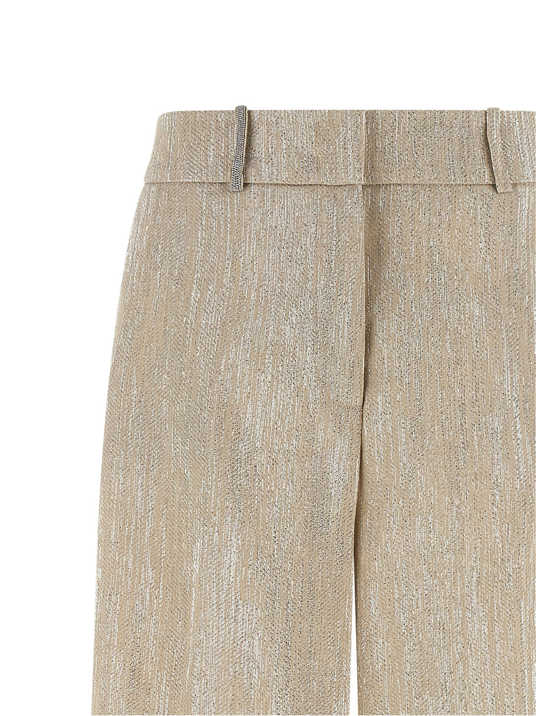 Peserico Beige Viscose Casual Pants