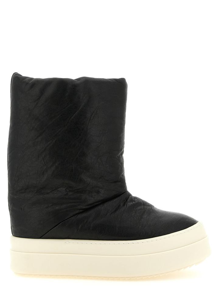 Rick Owens Bicolor Lamb Leather Boots