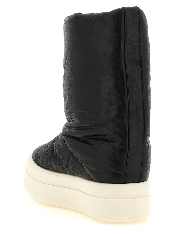 Rick Owens Bicolor Lamb Leather Boots