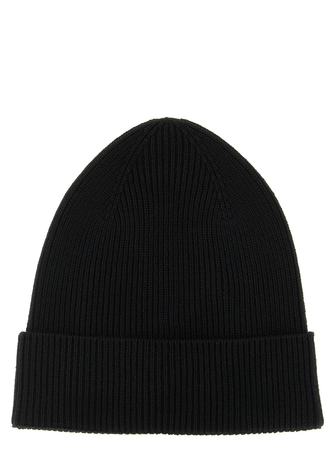 Moncler Black Virgin Wool Beanie