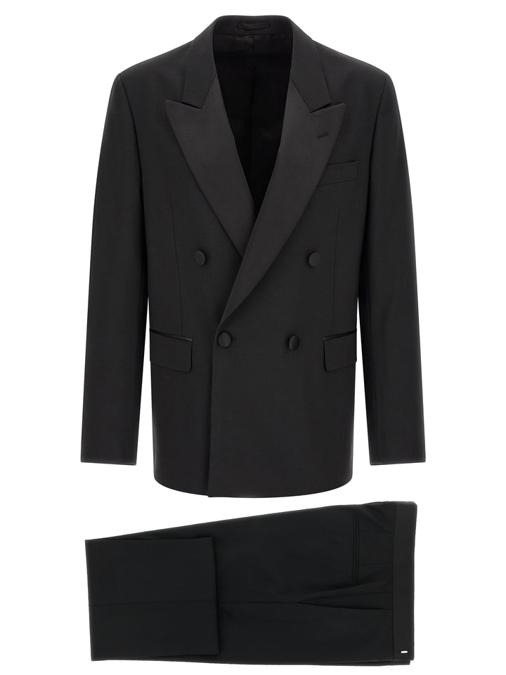 Lardini Black Virgin Wool Tuxedo