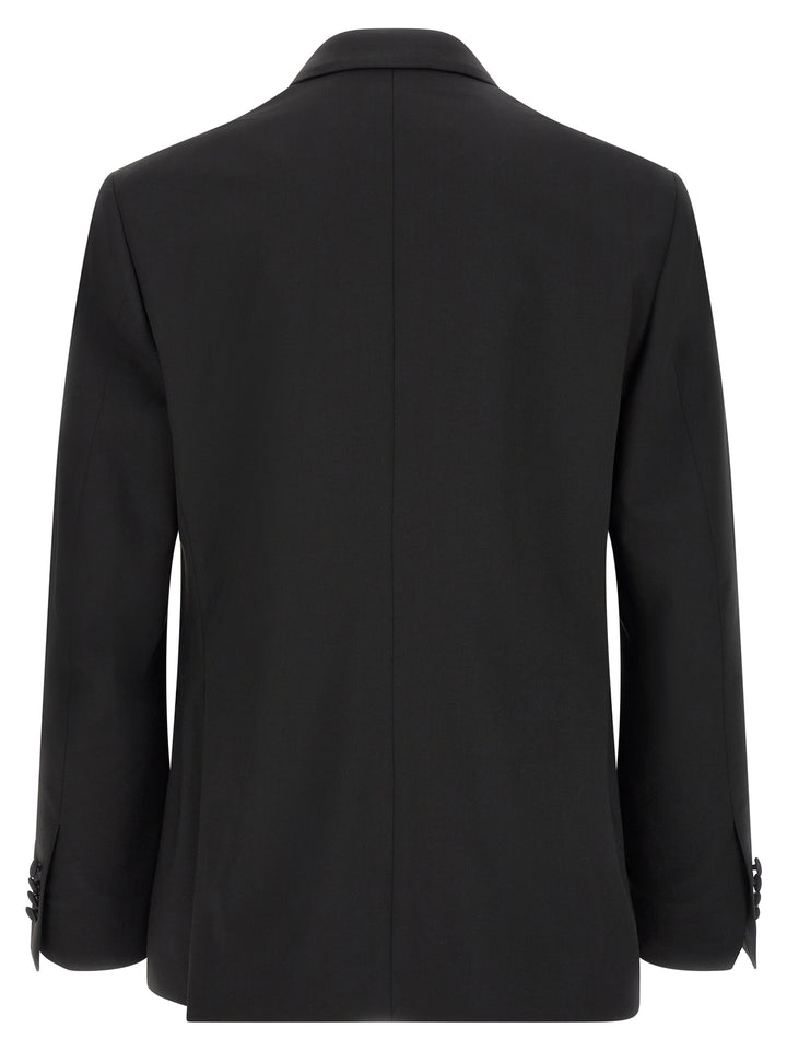 Lardini Black Virgin Wool Tuxedo