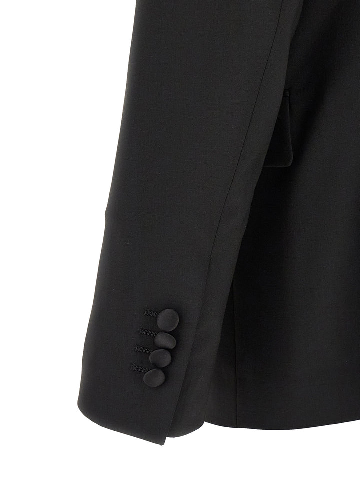 Lardini Black Virgin Wool Tuxedo