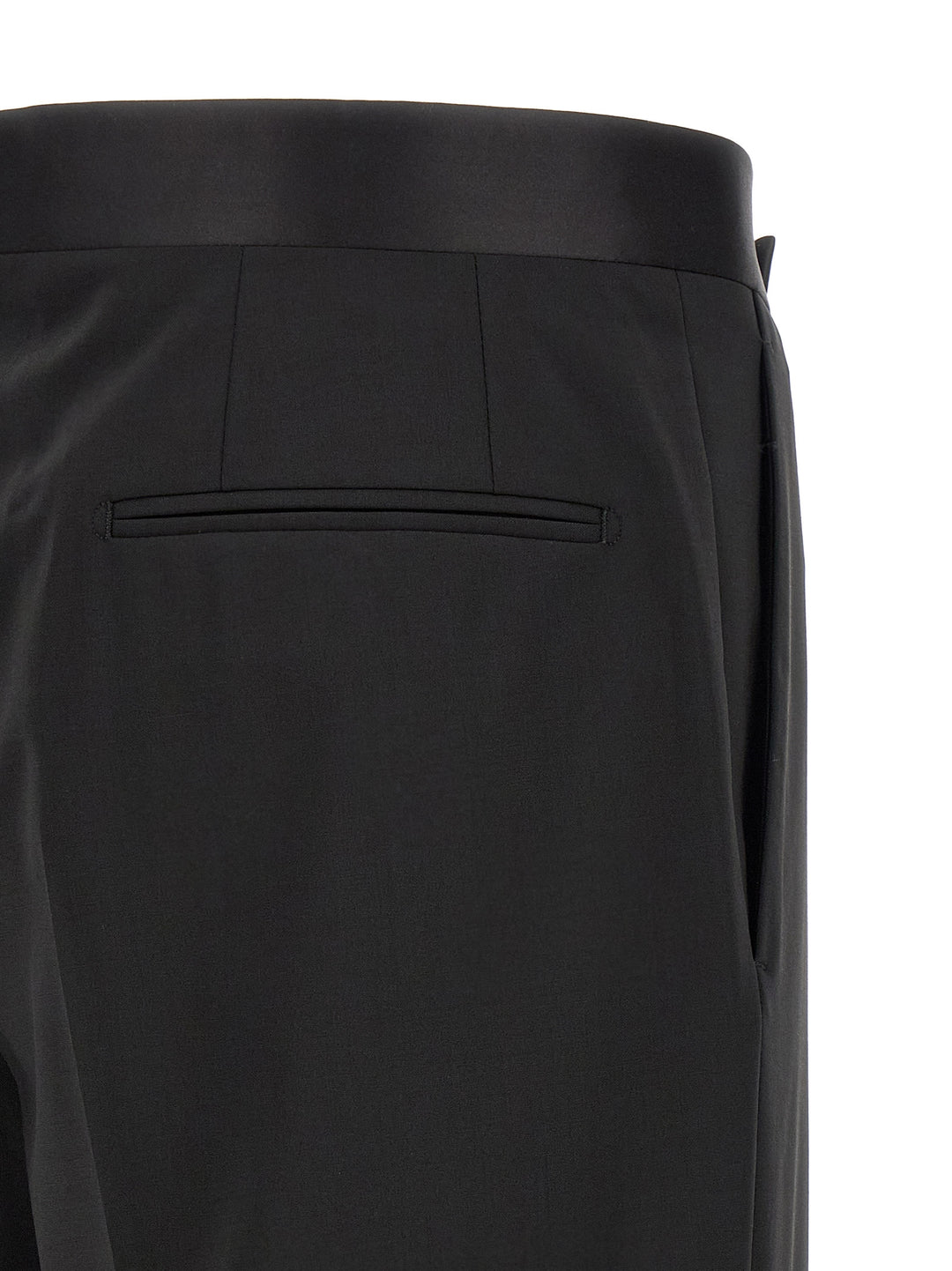 Lardini Black Virgin Wool Tuxedo