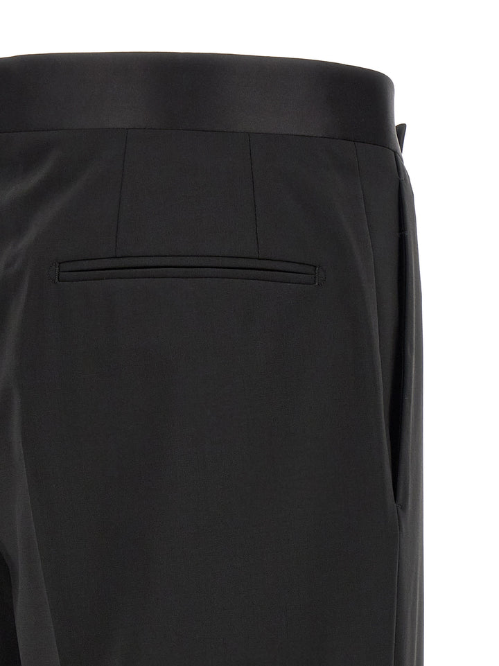 Lardini Black Virgin Wool Tuxedo