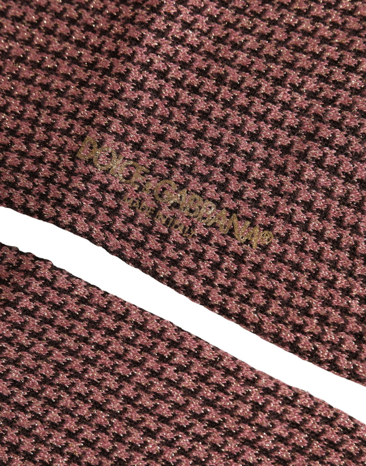 Dolce &amp; Gabbana Dusty Pink Viscose Over The Calf Accessory Socks