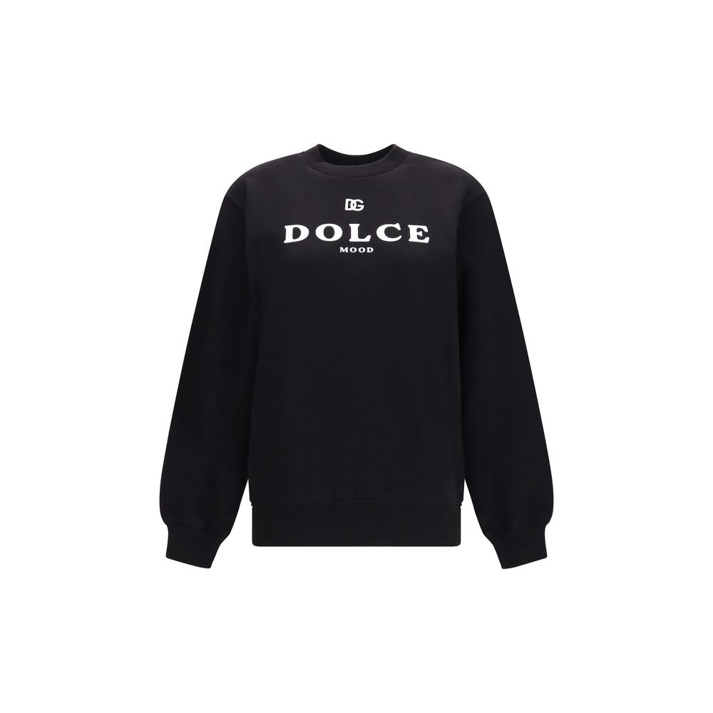 Dolce &amp; Gabbana Black Cotton Sweatshirt