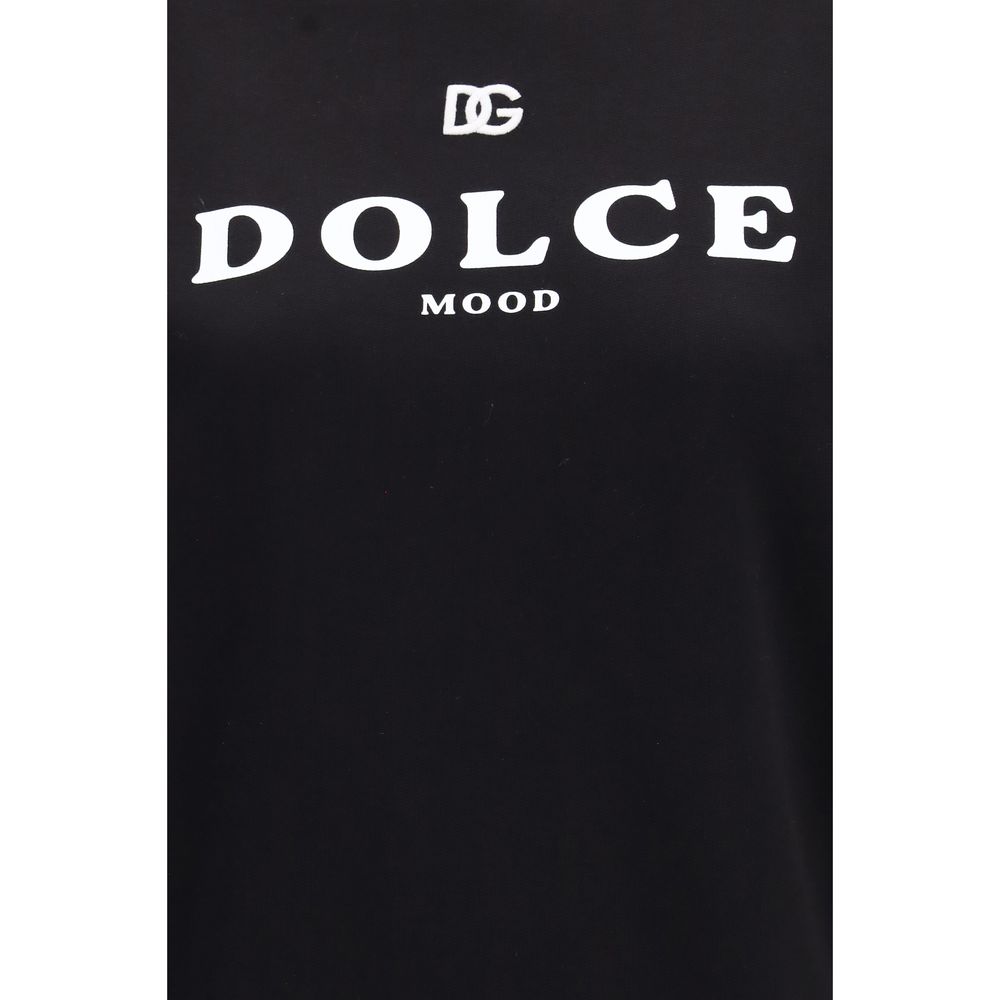 Dolce &amp; Gabbana Black Cotton Sweatshirt