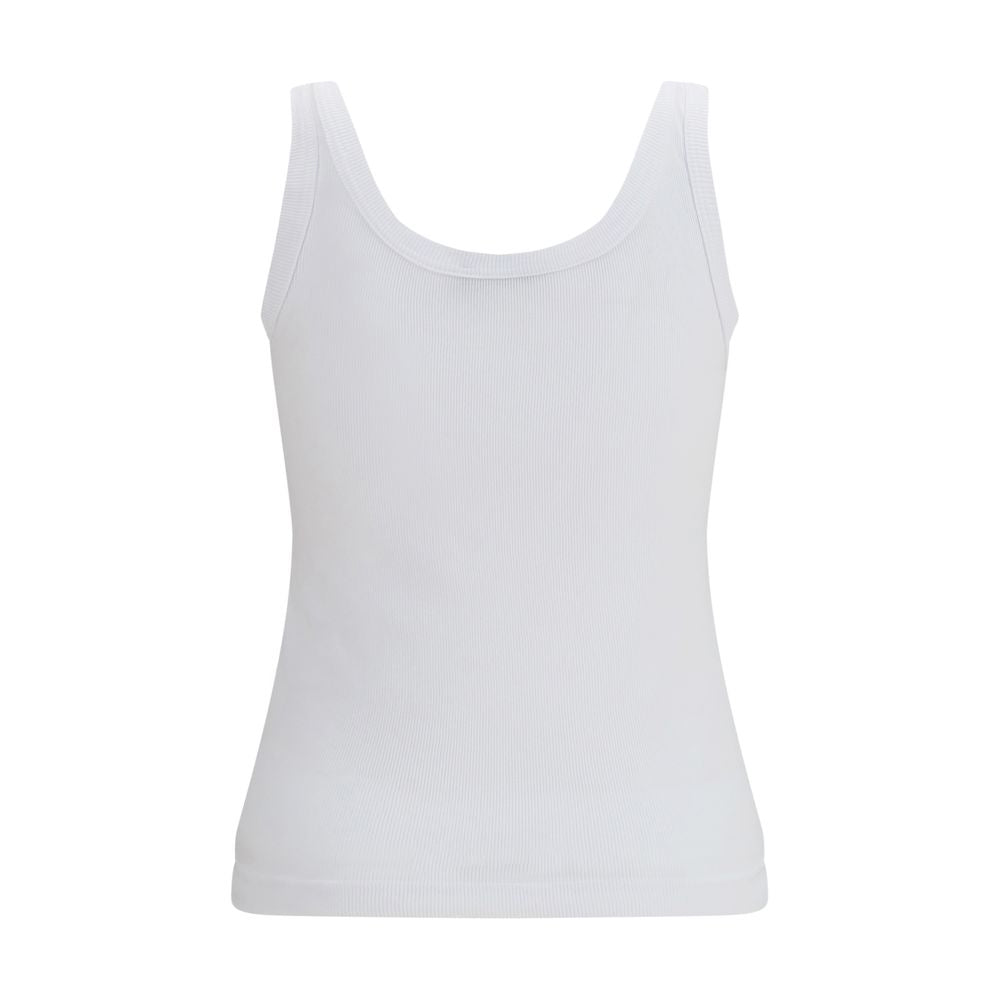 Dolce &amp; Gabbana White Cotton Tank Tops