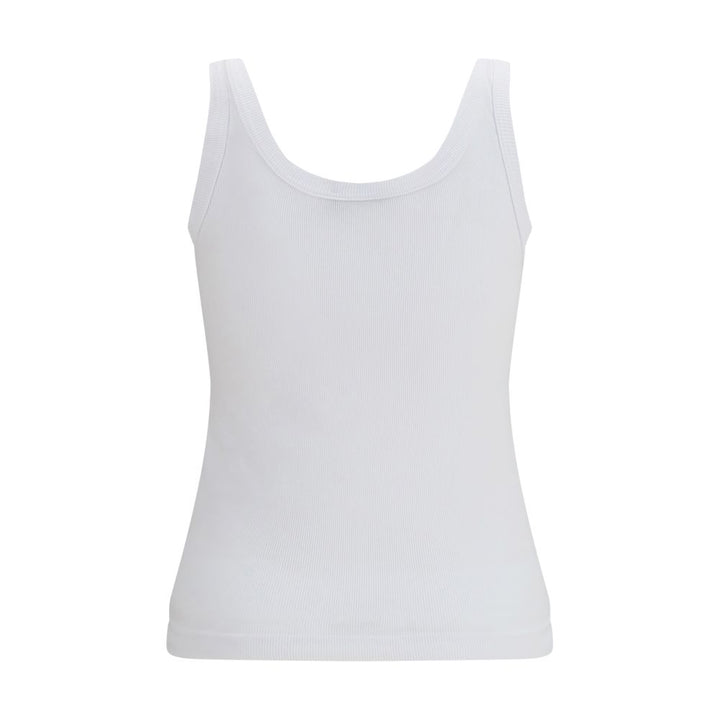Dolce &amp; Gabbana White Cotton Tank Tops