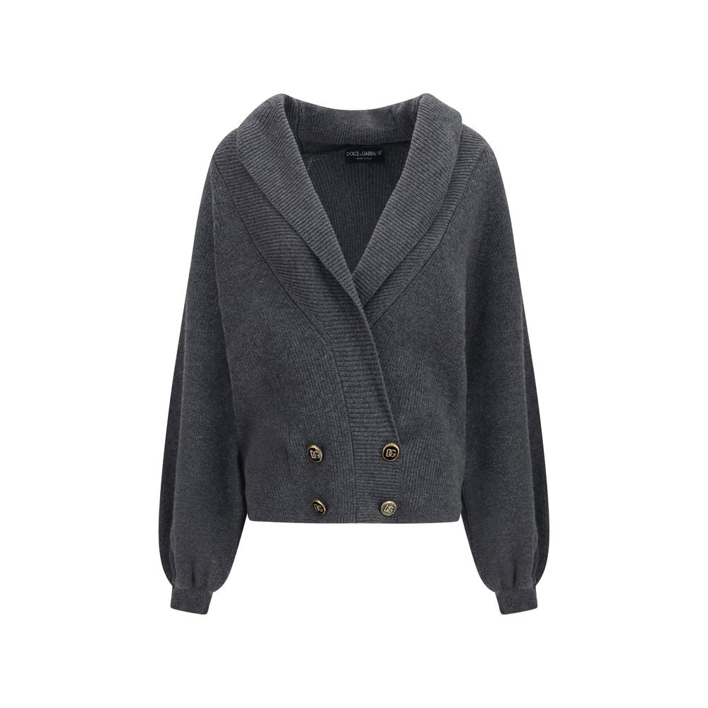 Dolce &amp; Gabbana Gray Wool Oves Aries Cardigan