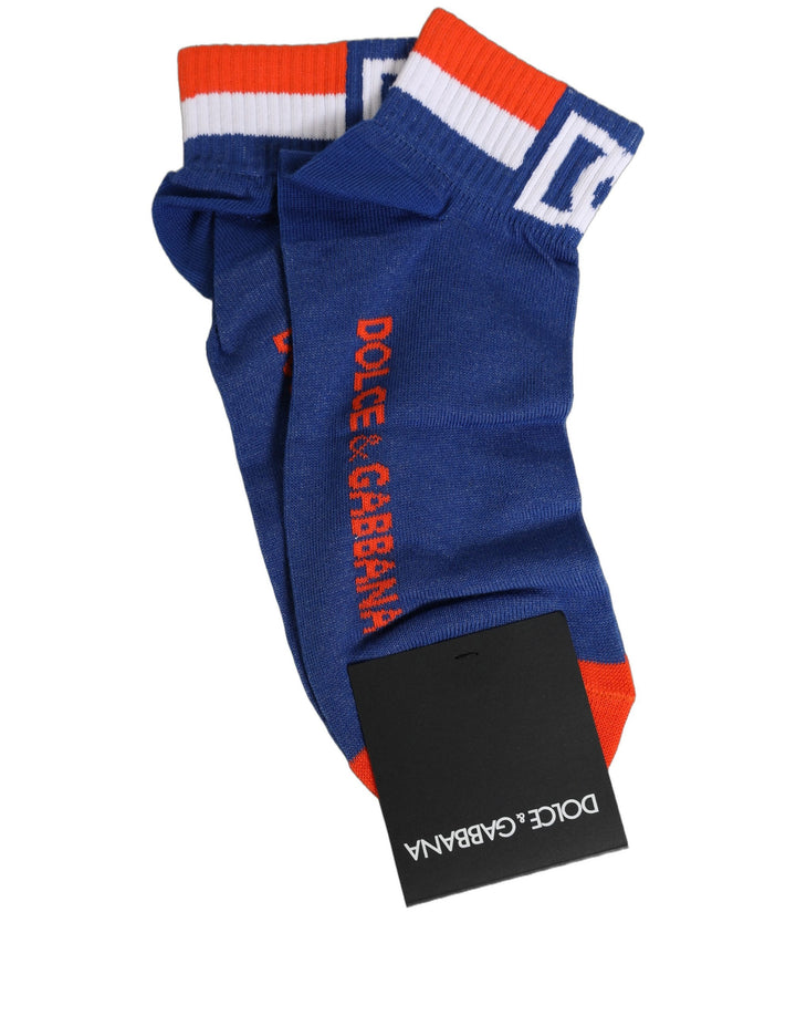 Dolce &amp; Gabbana Men Multicolor Cotton Ankle Length Accessory Socks