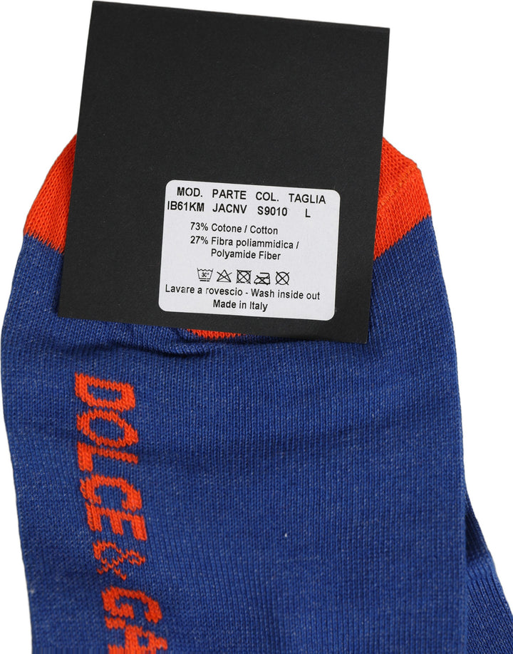 Dolce &amp; Gabbana Men Multicolor Cotton Ankle Length Accessory Socks