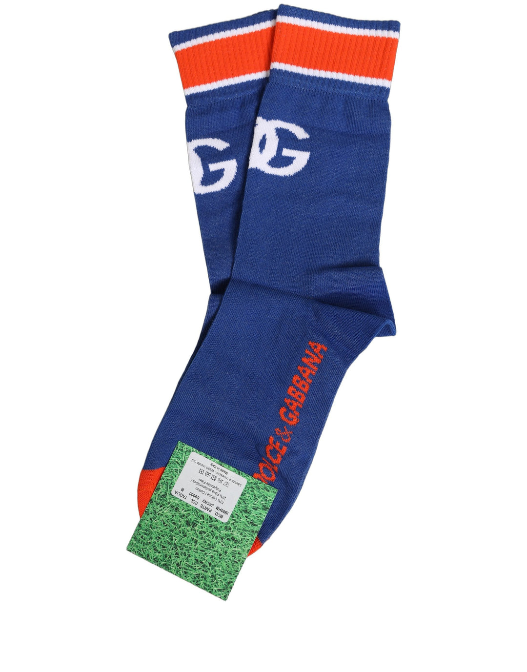 Dolce &amp; Gabbana Men Multicolor Cotton Mid Calf Accessory Socks