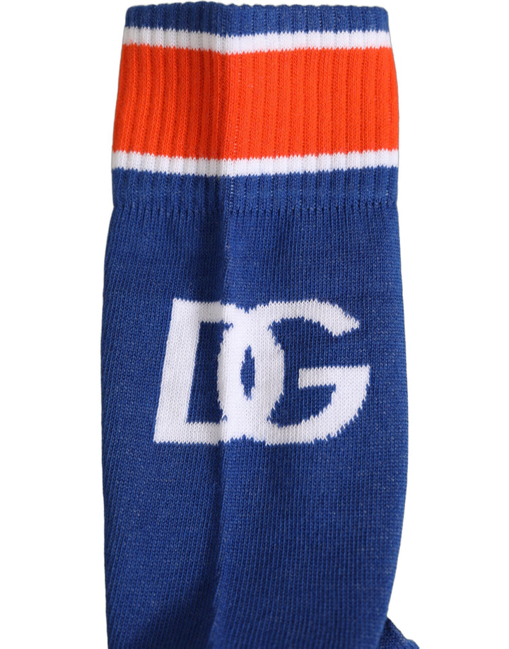 Dolce &amp; Gabbana Men Multicolor Cotton Mid Calf Accessory Socks