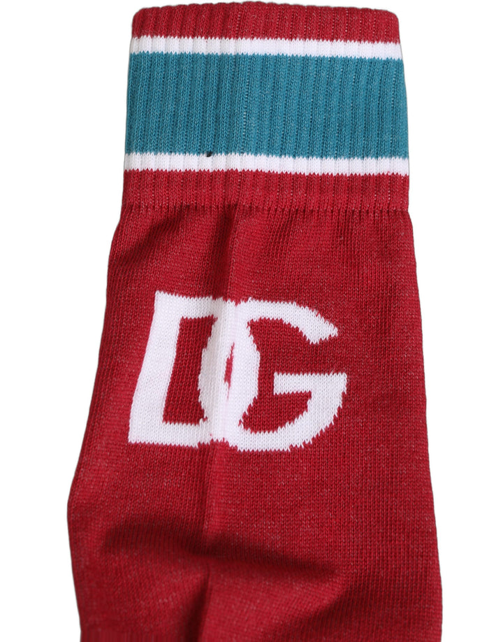 Dolce &amp; Gabbana Men Multicolor Cotton Mid Calf Accessory Socks