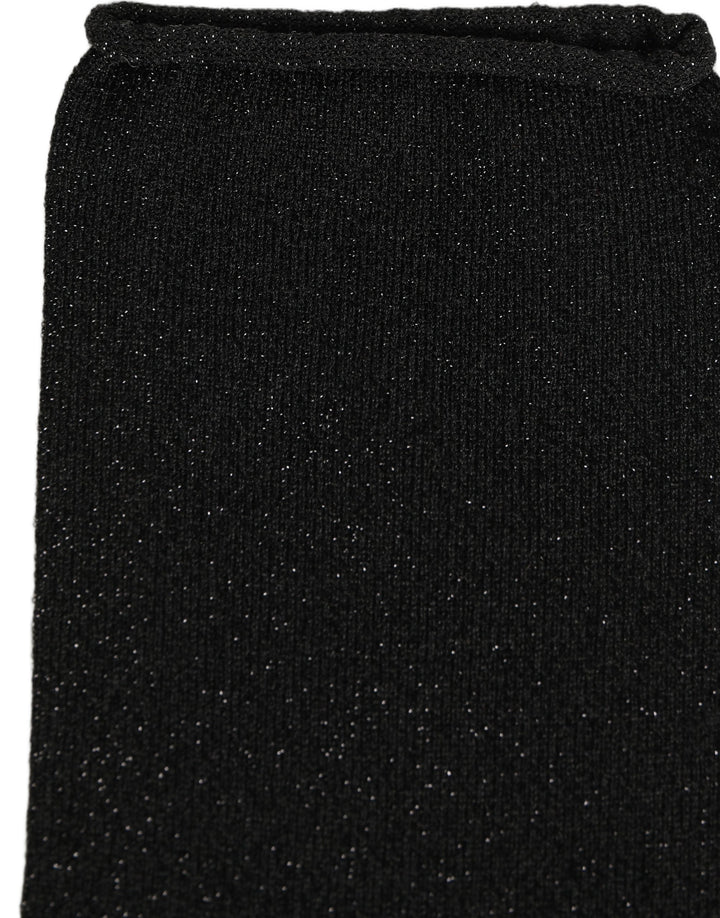 Dolce &amp; Gabbana Men Black Viscose Mid Calf Accessory Socks