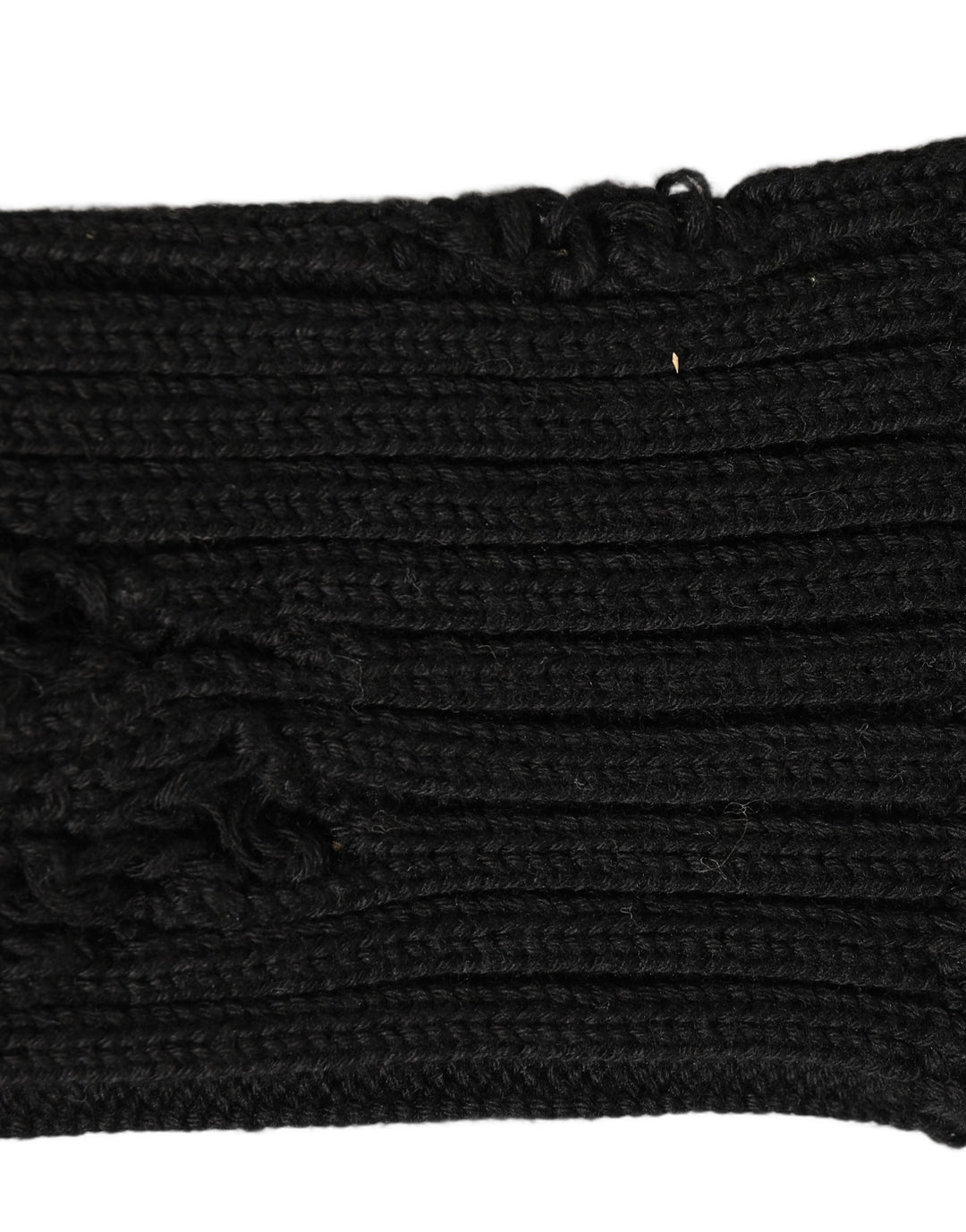 Dolce &amp; Gabbana Black Cotton Distressed Mid Calf Accessory Socks
