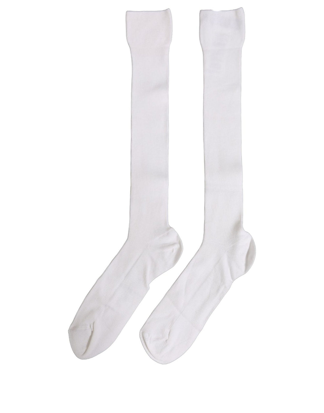 Dolce &amp; Gabbana Men White Viscose Over The Calf Accessory Socks
